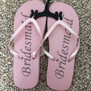 “Bridesmaid” Flip Flops Size 9/10